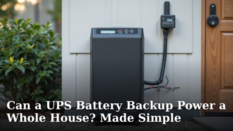 Can a UPS Battery Backup Power a Whole House? Made Simple