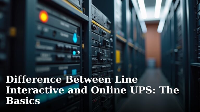 Difference Between Line Interactive and Online UPS: The Basics