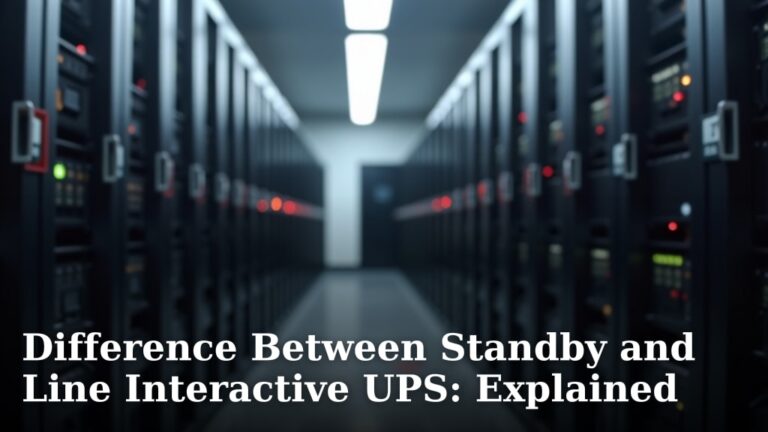 Difference Between Standby and Line Interactive UPS: Explained