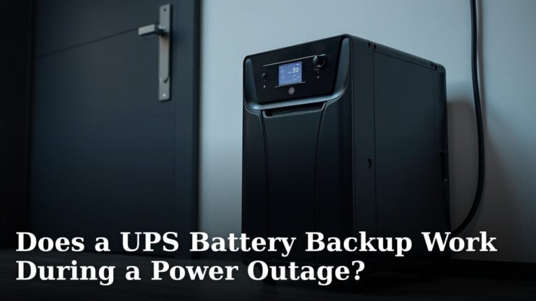 Does a UPS Battery Backup Work During a Power Outage?