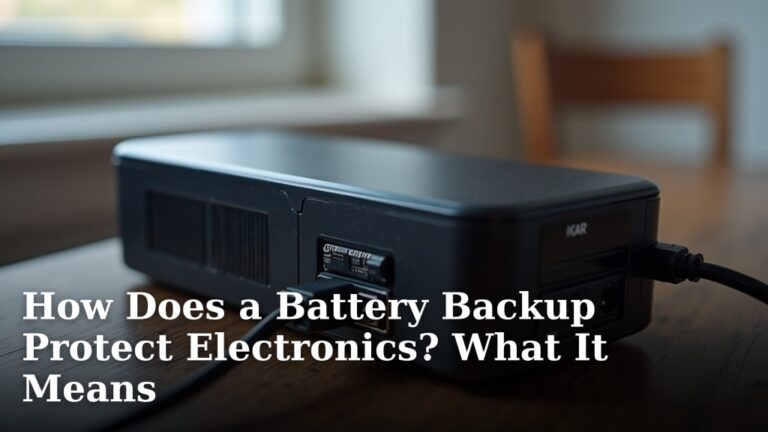 How Does a Battery Backup Protect Electronics? What It Means