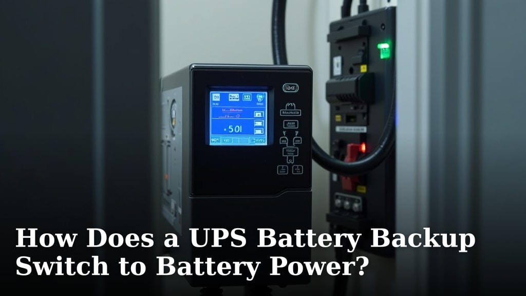 How Does a UPS Battery Backup Switch to Battery Power?
