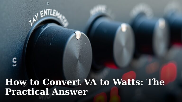 How to Convert VA to Watts: The Practical Answer