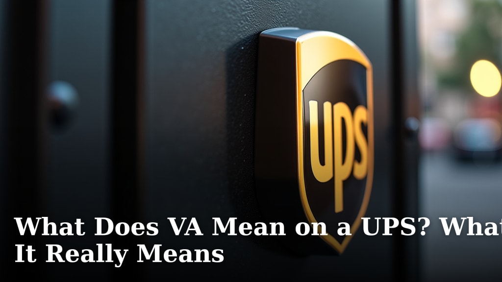 What Does VA Mean on a UPS? What It Really Means