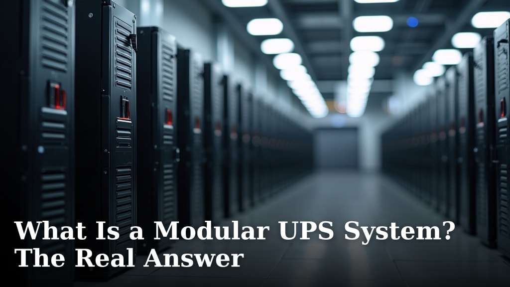What Is a Modular UPS System? The Real Answer