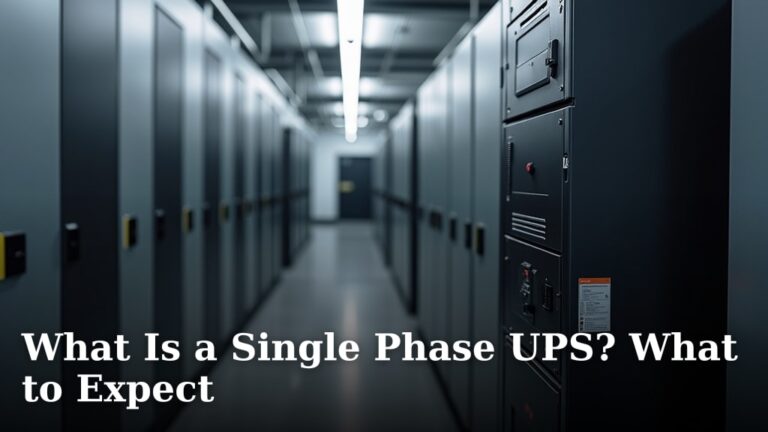 What Is a Single Phase UPS? What to Expect