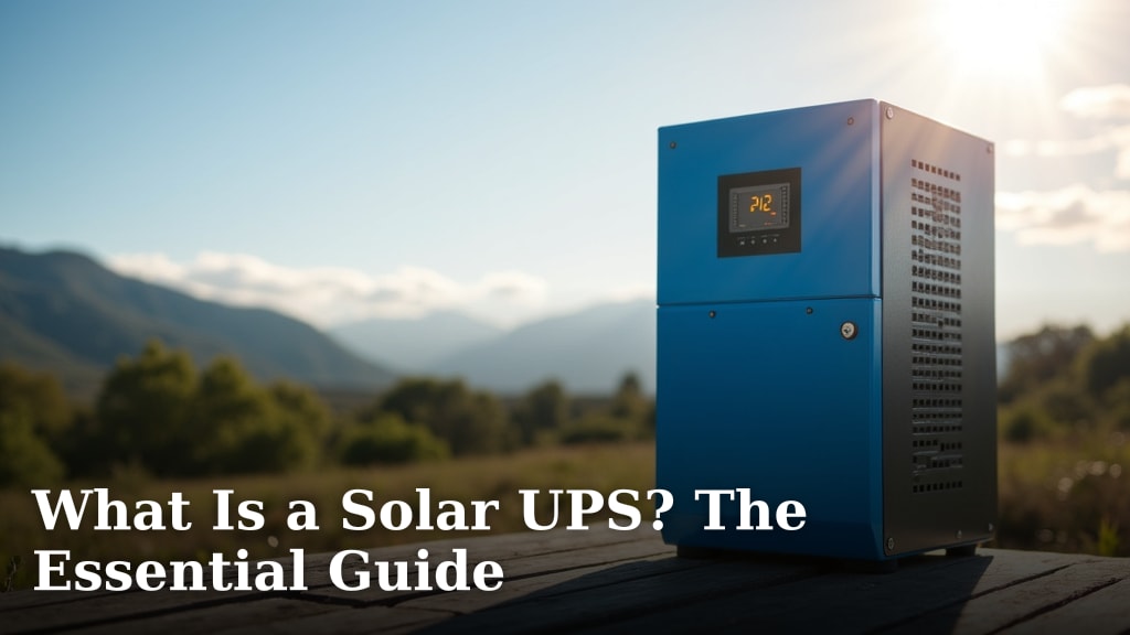 What Is a Solar UPS? The Essential Guide