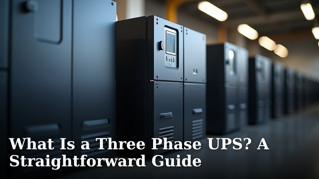 What Is a Three Phase UPS? A Straightforward Guide