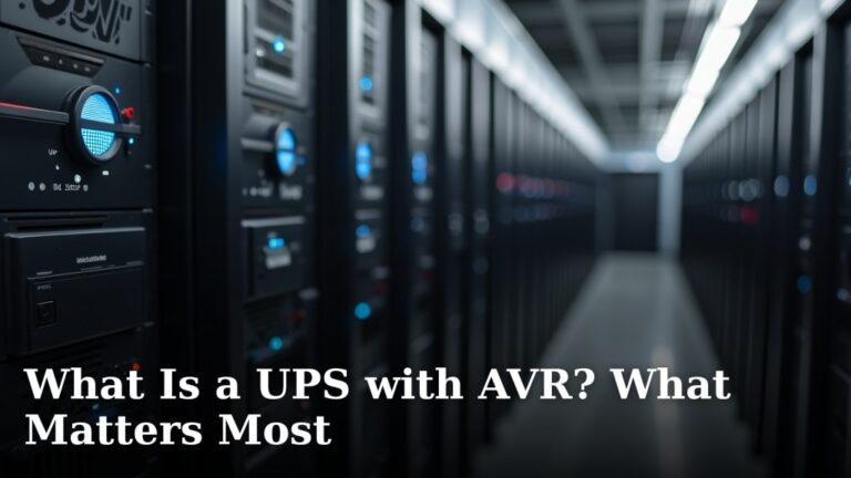 What Is a UPS with AVR? What Matters Most