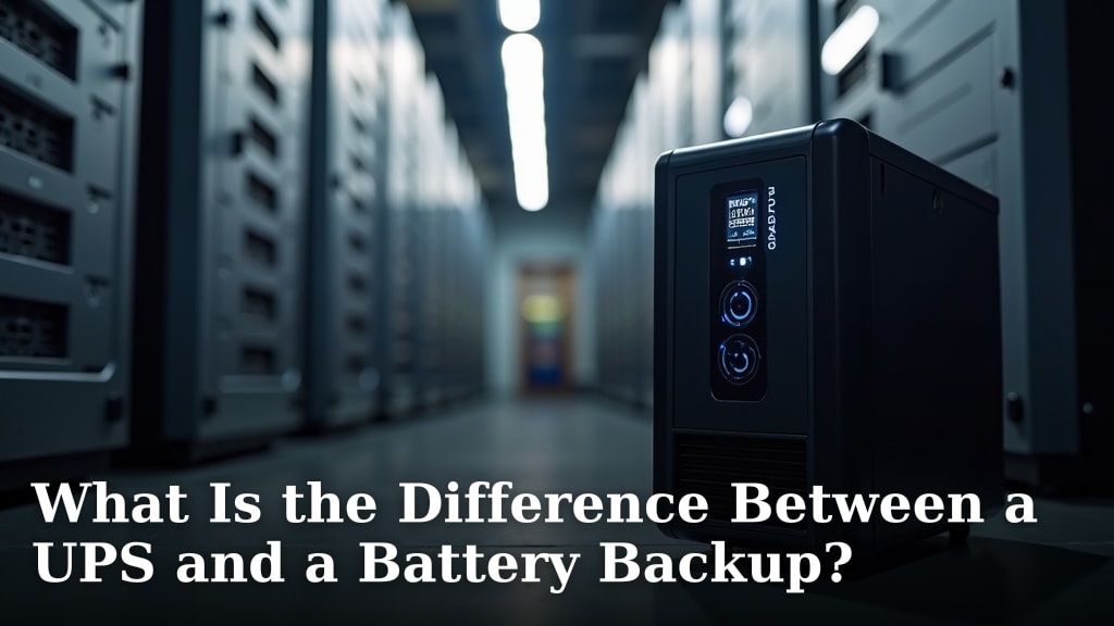 What Is the Difference Between a UPS and a Battery Backup?
