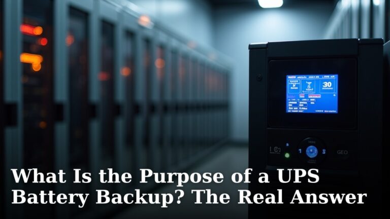 What Is the Purpose of a UPS Battery Backup? The Real Answer