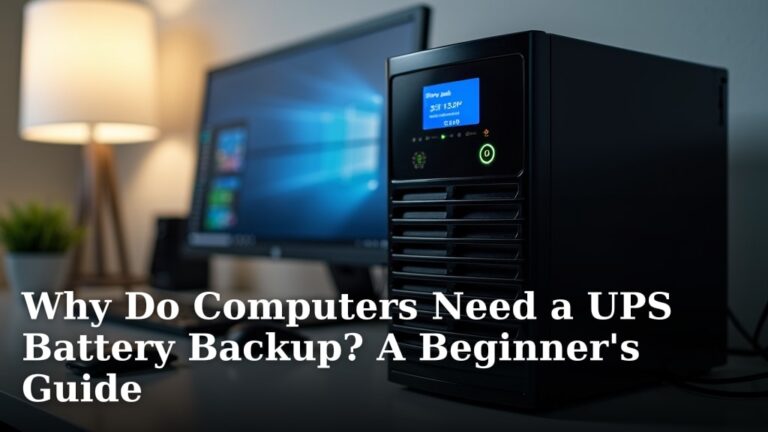 Why Do Computers Need a UPS Battery Backup? A Beginner's Guide